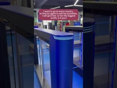 Tornostil automático de puerta de velocidad rápida con sistema de control de acceso RIFD