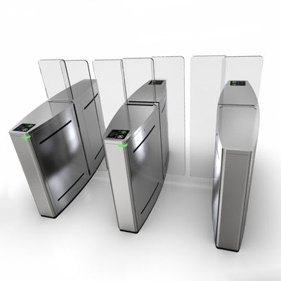 Turnstile de puerta corredera de acero inoxidable 304 con interfaz de entrada de contacto seco RS232/RS485