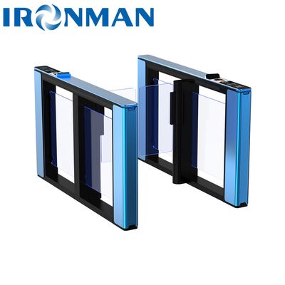 Modo de paso NFC Lector de código soporte de tarjeta ic/id Diseño estrecho y estética Carril de velocidad Turnstile Lobby Puertas de velocidad Puerta de cristal